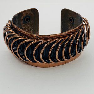 VINTAGE RENOIR COPPER CUFF BRACELET 1950'S